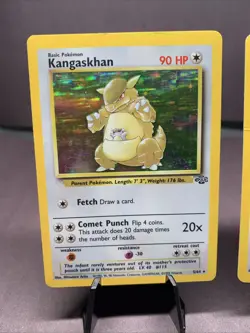 Pokemon TCG Jungle Set Lot of 2 Card Holo Rare Kangaskhan & Wigglytuff WOTC VTG - Image 2