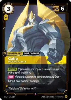 Galio - Indefatigable 171/219 Rare Riftbound Card - Image 1