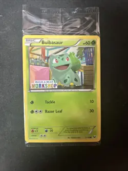 Sealed Build a Bear Pokemon Card Workshop Bulbasaur Promo Trading 1/108 D20 - Image 1