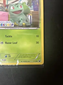 Sealed Build a Bear Pokemon Card Workshop Bulbasaur Promo Trading 1/108 D20 - Image 2