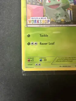 Sealed Build a Bear Pokemon Card Workshop Bulbasaur Promo Trading 1/108 D20 - Image 5
