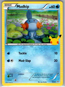Mudkip - 19/25 Non Holo McDonald's 25th Anniversary Promos - Pokemon Card - NM - Image 1