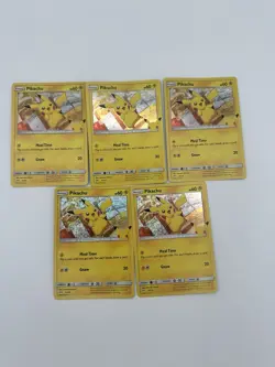 Pokemon Promo Pikachu 25/25 HOLO 25th Anniversary Mcdonalds 2021 Card HOLO lot 5 - Image 1