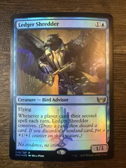 1x Ledger Shredder - Foil NM-Mint, English Streets of New Capenna MTG Magic - Image 1