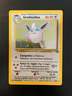 Carte Pokemon : Grodoudou 16/64 Edition 2 Jungle Wizards Francaise - Image 1