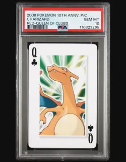 Charizard- PSA 10 - 2006 JPN Pokemon Center 10th Anniversary Playing Card - Image 1