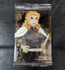 Demon Slayer wafer card Rengoku Kyojiro W8-20 R holo Japanese 1ds - Image 1