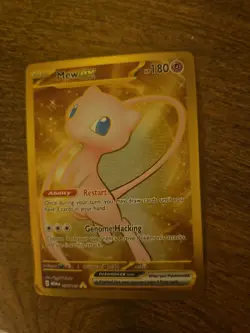 Pokemon TCG Mew EX Metal Gold NM 205/165 Scarlet & Violet 151 Promo Card - Image 1