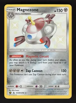 Magnezone SV29/SV94 Pokemon Hidden Fates Holo Card - Image 1