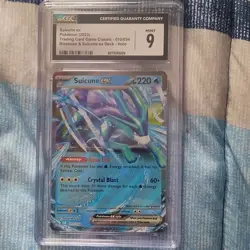 CGC 9 Suicune ex Trading Card Game Classic 010/034 2023 English Holo - Image 1