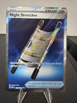 Pokemon Night Stretcher 127/132 ME01 Ultra Rare Full Art Holo - Image 1