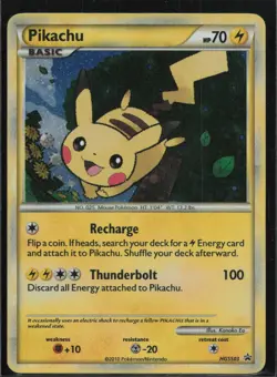 Pikachu HGSS03 Promo HGSS Black Star Promos Pokemon Moderately Played - Image 1