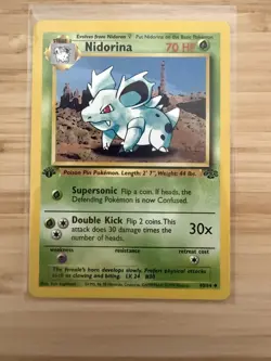 Nidorina 1st Edition Jungle 40/64 Vintage Pokemon - Image 1