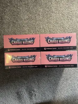 4 x Pokemon TCG Chaos Rising Pokemon Center ETB (New & Sealed) - Image 5
