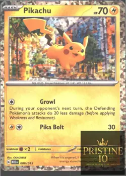 PIKACHU 006/015 HOLO P MCDONALD'S COLLECTION 2023 POKEMON HOLO HP - Image 1