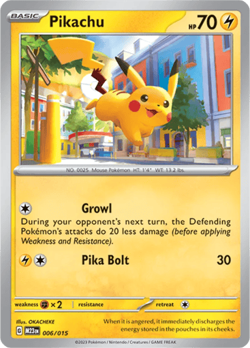 PIKACHU 006/015 HOLO P MCDONALD'S COLLECTION 2023 POKEMON HOLO HP - Image 3