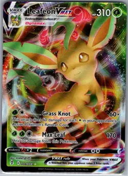 Leafeon VMAX 008/203 SWSH07: Evolving Skies - Pokemon Card - LP - Image 1