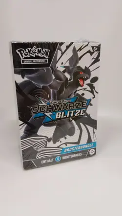 Pokemon Karmesin & Purpur Schwarze Blitze Booster Bundle DE 6 Boosterpacks - Image 1