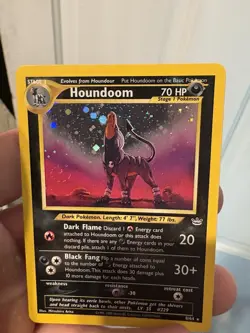 The Pokemon Company Houndoom 08/64 Neo Revelation Holo Rare 70 HP English 2000 - Image 4