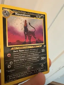 The Pokemon Company Houndoom 08/64 Neo Revelation Holo Rare 70 HP English 2000 - Image 5
