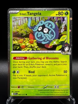 Erika's Tangela (Cosmos Holo Promo) 007/217 Ascended Heroes NM Pokemon TCG - Image 1
