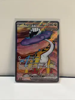 Pokemon TCG Raging Bolt EX Scarlet & Violet Temporal Forces 196/162 Holo MINT - Image 1