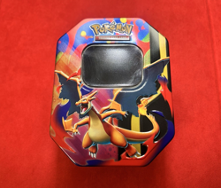 Pokemon TCG Mega Charizard ex Tin - Empty 2025 Charizard Storage Tin - Image 1
