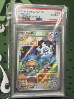 2023 Pokemon PAR EN Illustration Rare #190 Vanillish Gem Mint PSA 10 - Image 1