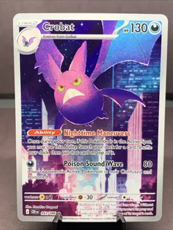 Pokemon TCG Crobat 093/086 Illustration Rare Me04:Chaos Rising NM - Image 1