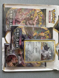 Pokemon SWSH Rebel Clash Duraludon 3 Pack Booster Blister Set - Factory Sealed - Image 2