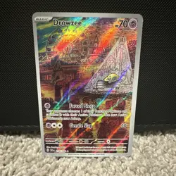 Pokemon TCG Drowzee 210/198 SV01 Illus Rare Holo Full Art Basic 70 HP EN Psychic - Image 1