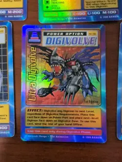 Lot of 14 1999 Bandai Digimon Cards - 3 Holos, 13 1st Edition - Image 4