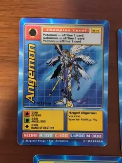 Lot of 14 1999 Bandai Digimon Cards - 3 Holos, 13 1st Edition - Image 5