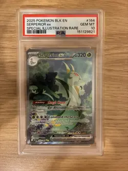 2025 POKEMON BLK EN-BLACK BOLT SPECIAL ILLUSTRATION RARE SERPERIOR EX PSA 10 - Image 1