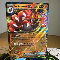 Pokemon TCG Temporal Forces Incineroar ex Double Rare Holo 034/162 - Image 1