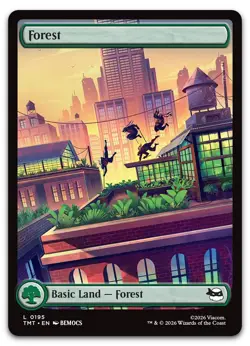 Forest (0195) #195 (NM) Teenage Mutant Ninja Turtles TMT Magic MTG - Image 1