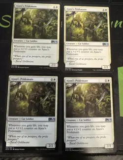 Ajani's Pridemate X4 M19 Core Set 2019 Magic the Gathering MTG - Image 1