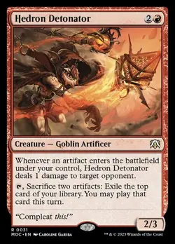 MTG - HEDRON DETONATOR - March of the Machine Com (R) - Image 1