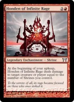 MTG - HONDEN OF INFINITE RAGE - Champions of Kamigawa (U) - Image 1