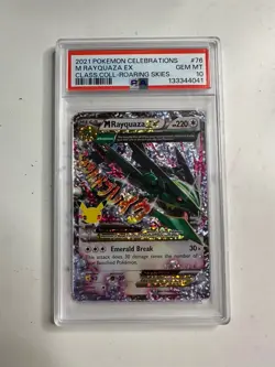[PSA 10] M RAYQUAZA EX 76/108 POKEMON CELEBRATIONS CLASSIC COLLECTION - Image 1