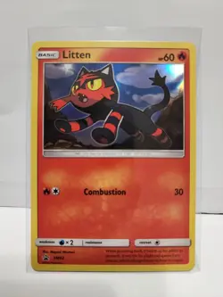 Litten SM02 Holo Black Star Promo Sun & Moon Pokemon TCG Card [ENG] - Image 1