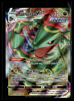 Pokemon TCG SWSH: Crown Zenith #102/159 Rayquaza VMAX (102) - Image 1