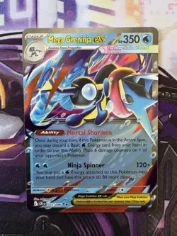 Mega Greninja ex Double Rare Holo ME04: Chaos Rising 022/086 NM Pokemon TCG - Image 1