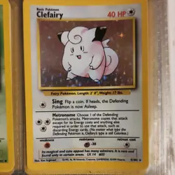 WotC Pokemon TCG Clefairy Base Set 5/102 Holo Rare 40 HP English - Image 1