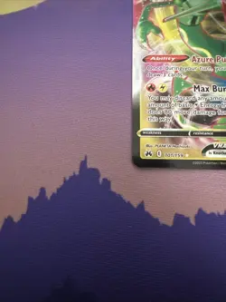 Pokemon TCG Crown Zenith Rayquaza VMAX Holo Ultra Rare Near Mint - Image 2