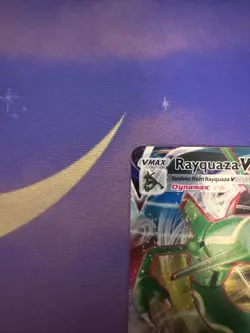 Pokemon TCG Crown Zenith Rayquaza VMAX Holo Ultra Rare Near Mint - Image 3