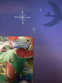 Pokemon TCG Crown Zenith Rayquaza VMAX Holo Ultra Rare Near Mint - Image 4