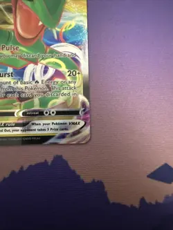 Pokemon TCG Crown Zenith Rayquaza VMAX Holo Ultra Rare Near Mint - Image 5