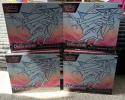 4x Pokemon Center Exclusive Chaos Rising ETB’s | BRAND NEW & FACTORY SEALED - Image 1