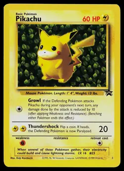 Pokemon Card - Pikachu Wizards Black Star Promos 1 Promo Ivy - Image 1